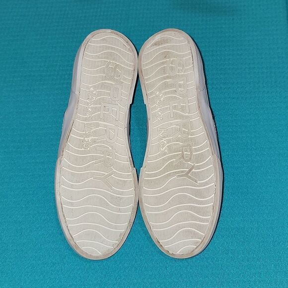 Sperry Pier Side White Perforated Leather Low Slip-On Memory Foam Shoes Size 7.5 - Picture 7 of 8